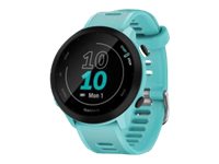 Forerunner 55   Aqua Grøn   Sportsur Med Bånd   Silikone   Aqua Grøn   Display 1.04"   Bluetooth, Ant+   37 G fra Garmin