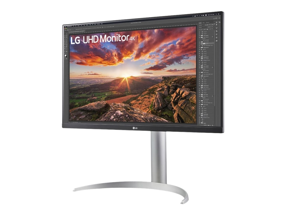 Lg 27up85np W   Led Skærm   27"   3840 X 2160 4k @ 60 Hz   Ips   400 Cd M²   1200:1   Displayhdr 400   5 Ms   2xhdmi, Displayport, Usb C   Højtalere fra Lg Electronics