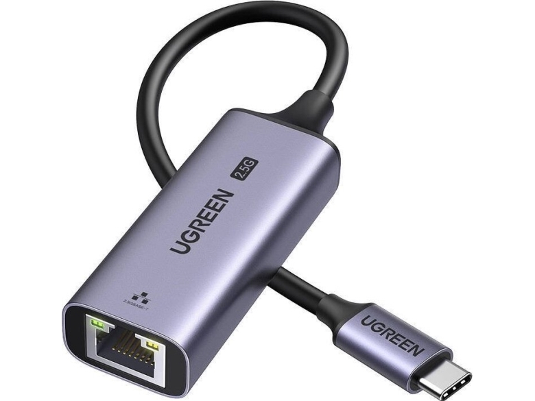 Cm648 Ethernet Adapter, Usb C To Rj45, 2.5g (black) fra Ugreen