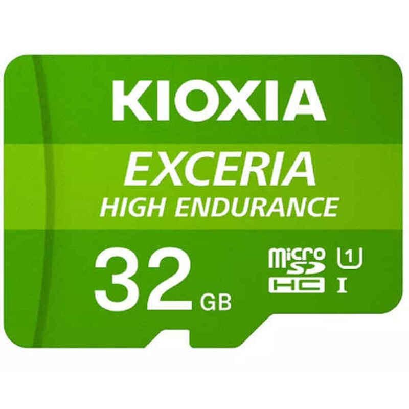 Mikro Sd Hukommelseskort Med Adapter   Exceria High Endurance Klasse 10 Uhs I U3 Grøn 256 Gb fra Kioxia