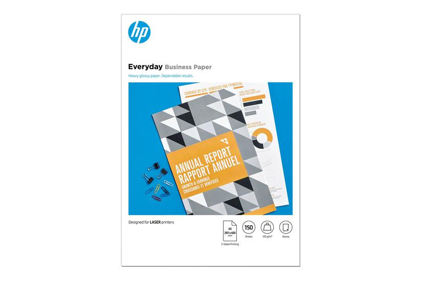 Hp Everyday   Fotopapir   Skinnende   150 Ark   A3   120 G M² fra Hewlett-packard